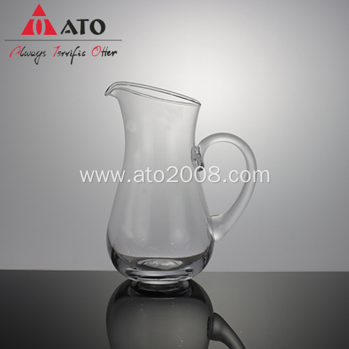 Classical handmade glass water pitcher kettle water jug